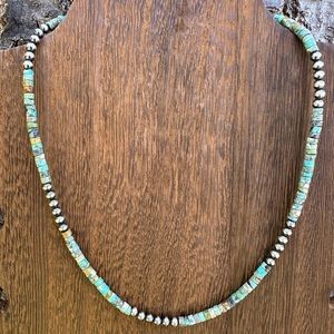 The Adylnn- Turquoise Heishi and Navajo Pearls